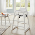 Wooden High Chair Antique White 750x510mm for Child-Friendly Dining