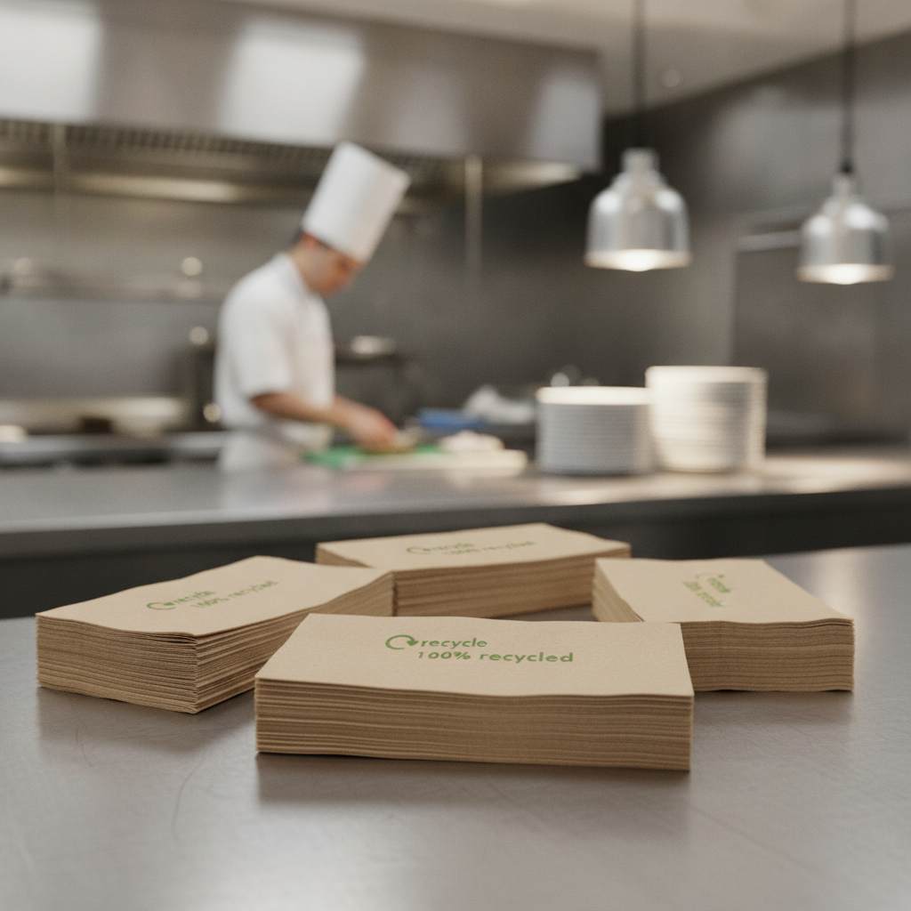 Recycled Paper Lunch Napkins 320x300mm for Catering Services (Pack of 6000)
