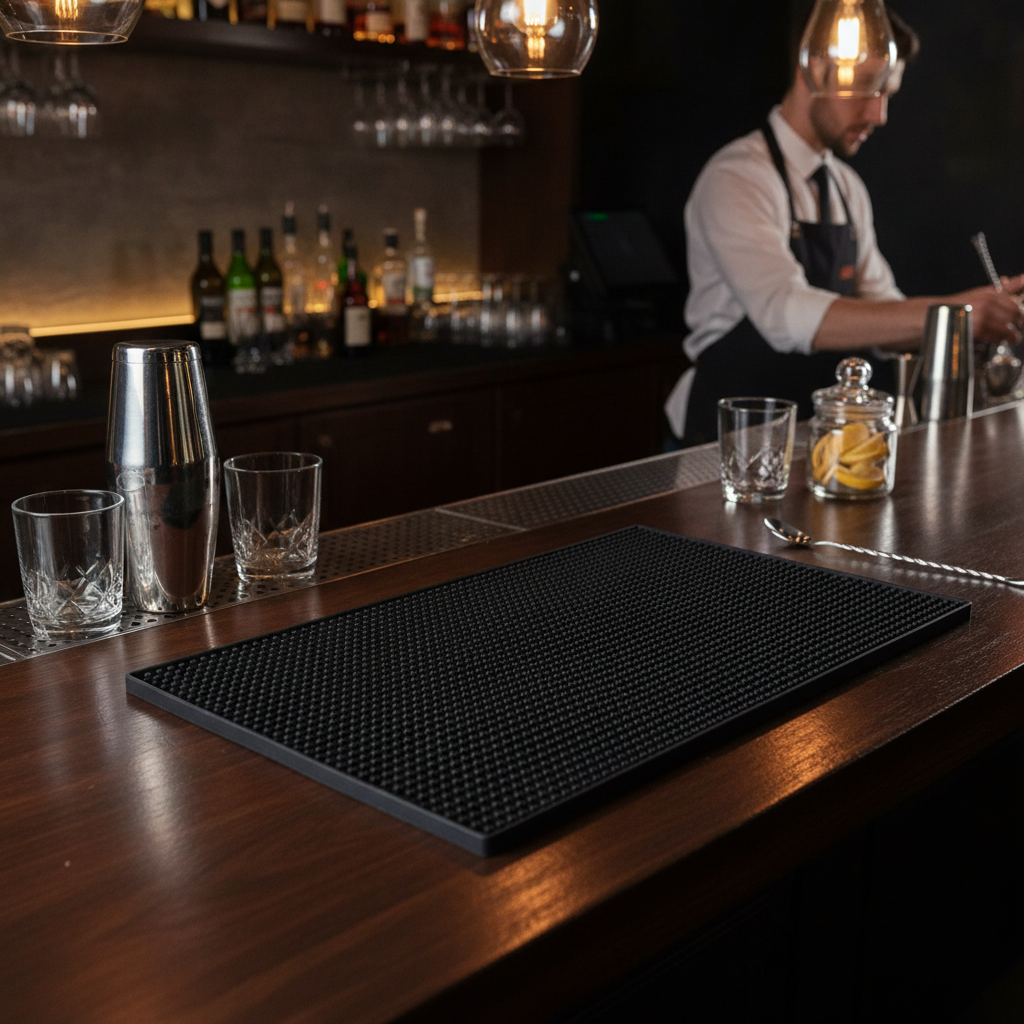 Rubber Bar Mat 300 x 450mm for Bartenders