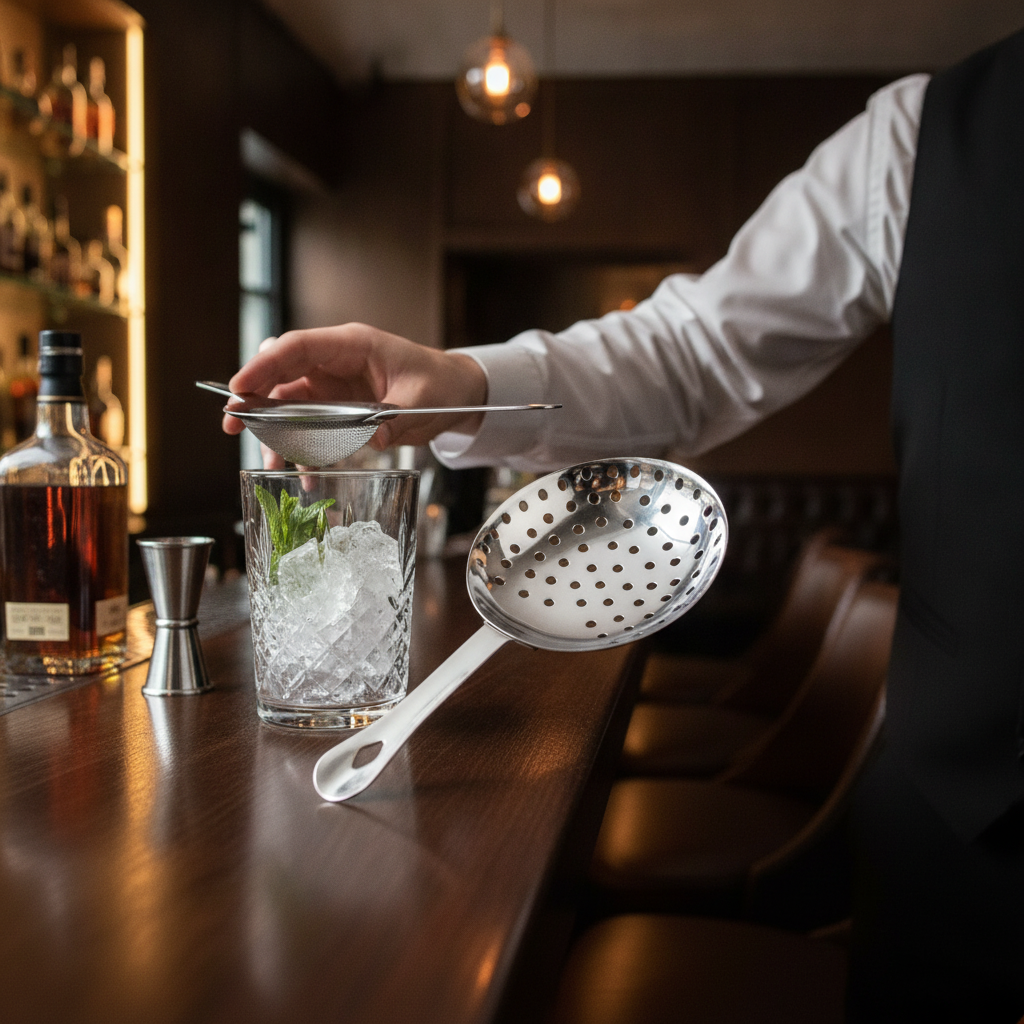 Stainless Steel Julep Strainer 160mm for Bars & Restaurants