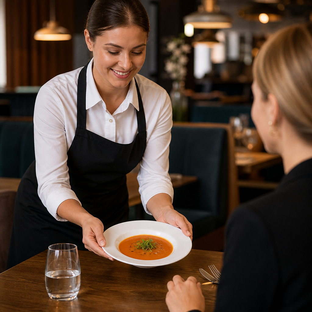 Rimmed Soup Bowls 500ml Porcelain for Restaurants & Cafés (Pack of 12)