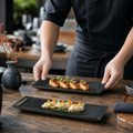 Rectangular Trays x 380 178mm Porcelain for Rustic Dining (Pack of 6)