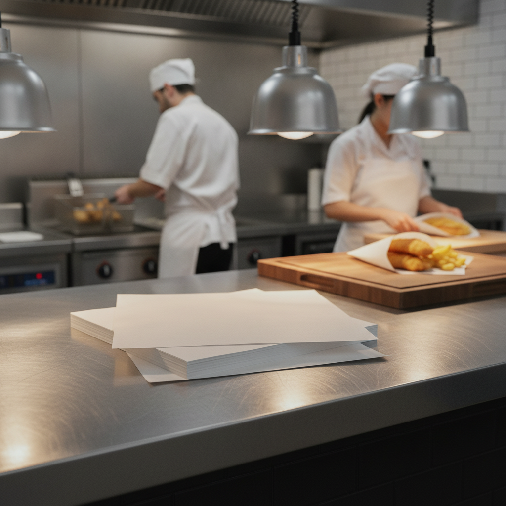 Paper Fish & Chip Wrapping Sheets 500x750mm for Takeaway (Pack of 200)