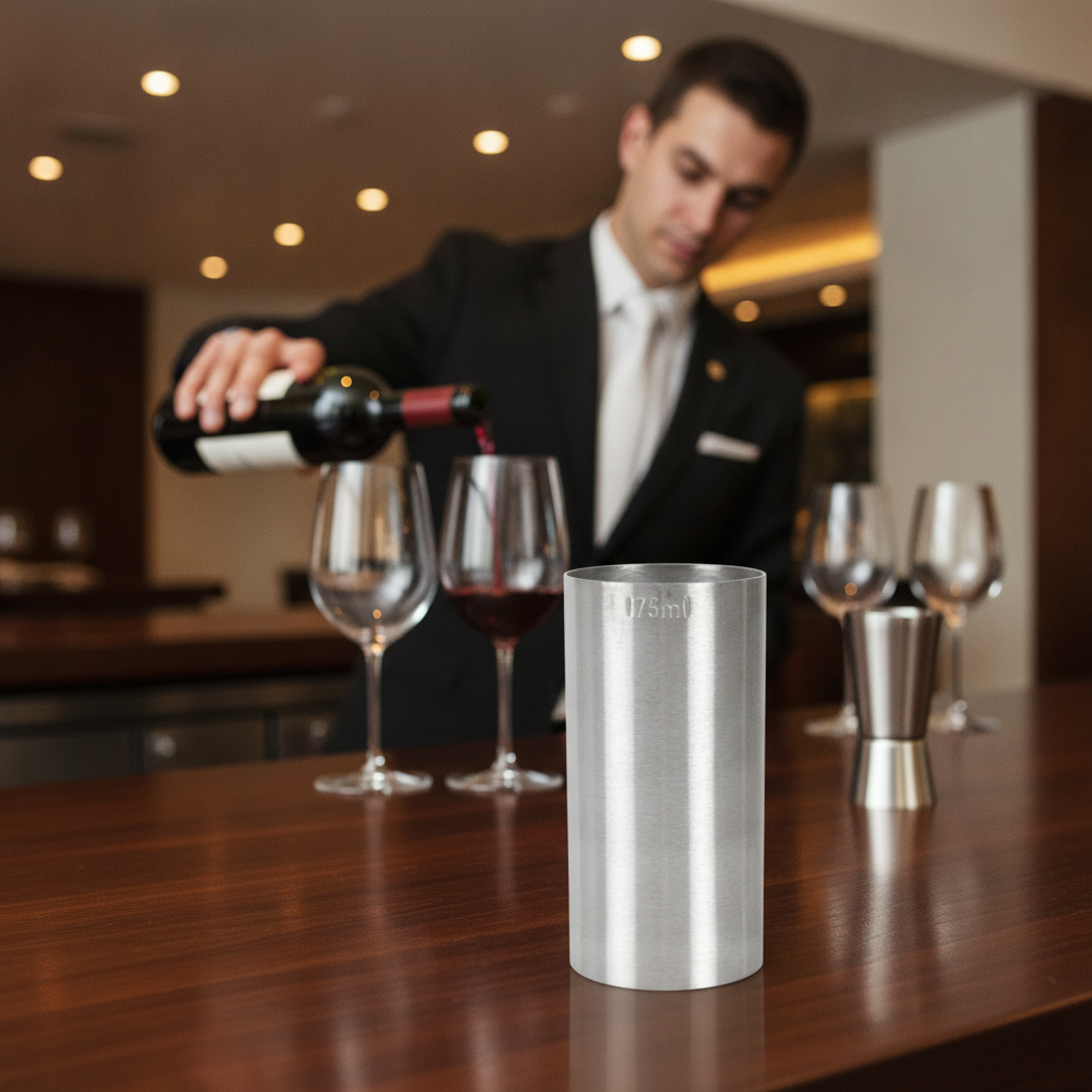 Stainless Steel Wine Measure 175ml for Consistent Servings