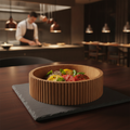 Wood Round Box 160mm for Food Presentation