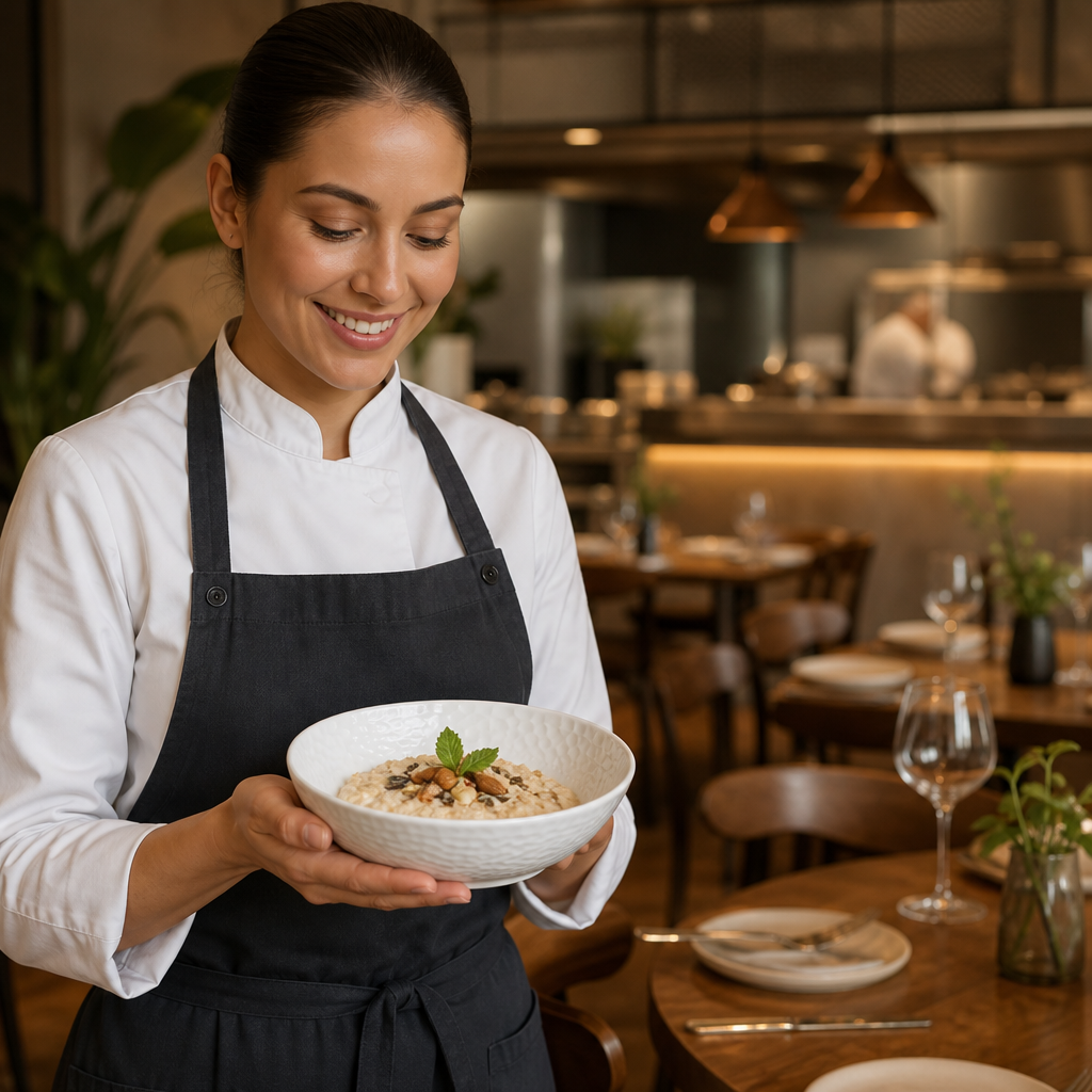 Alumina Oatmeal Bowls 165mm Vitrified Ceramic for Hospitality (Pack of 36)