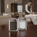 Acrylic Salt and Pepper Shaker Set 50ml for Table Presentation