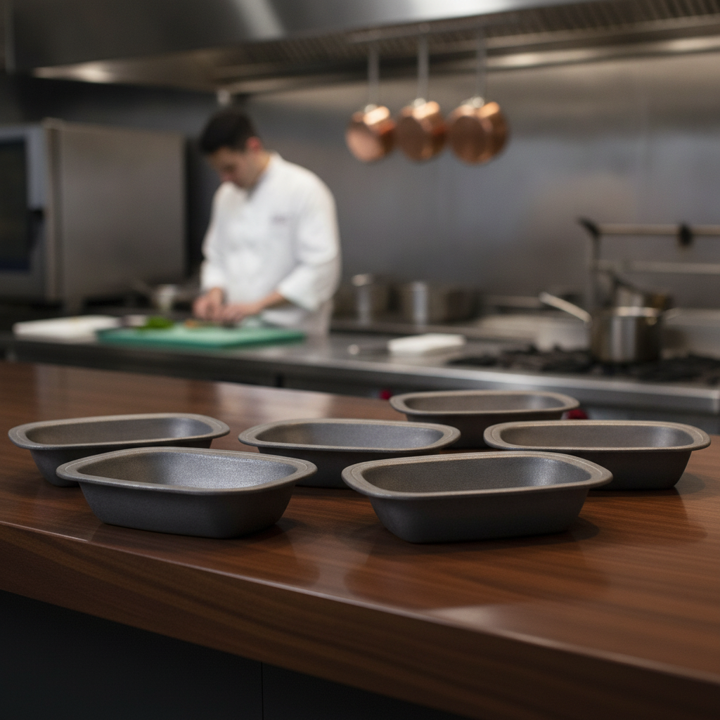 Stainless Steel Vintage Pie Dishes 200x140mm for Catering (Pack of 6)