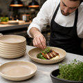 Zest Platter 255mm Sandstone China for Restaurants & Cafés (Pack of 12)