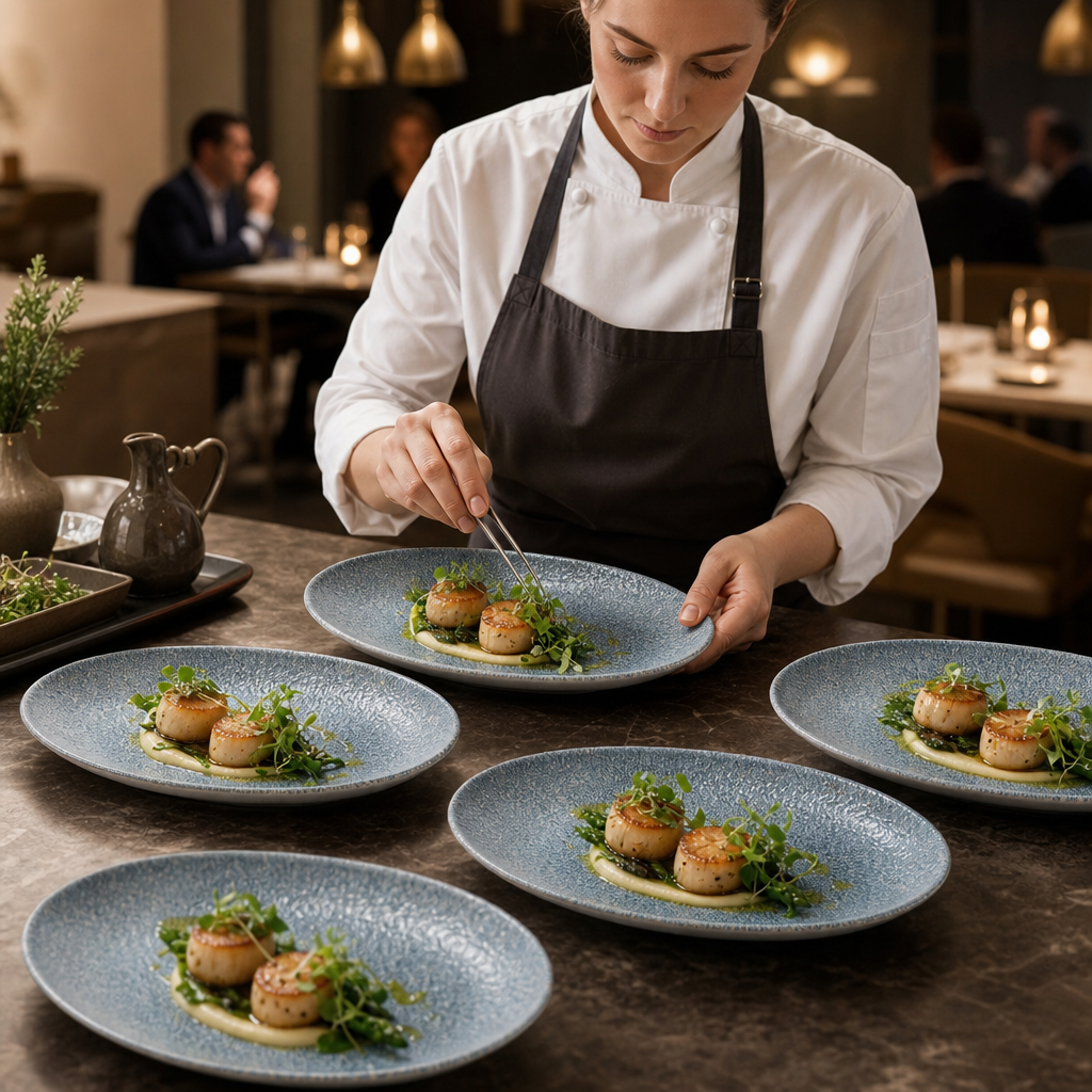 Oval Plates Blue Porcelain for High-Class Dining (Pack of 6)