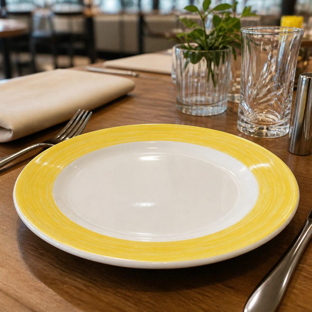 Side Plates 155mm Glass for Healthcare Settings (Pack of 24)