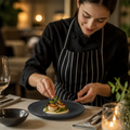 Stoneware Plates 175mm Slate for Elegant Dining (Pack of 6)