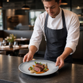 Organic Coupe Plates 164mm Grey Ceramic for Restaurants & Cafés (Pack of 12)