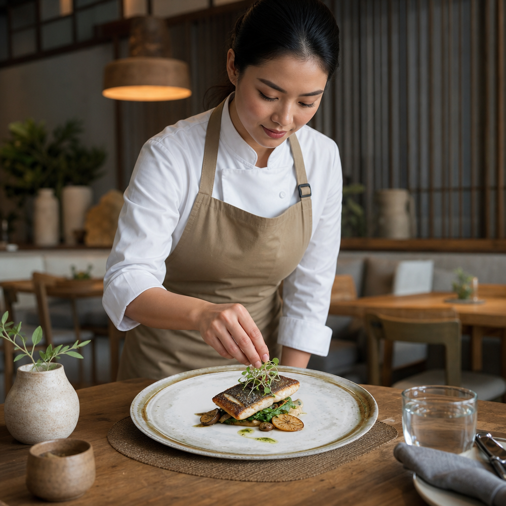 Organic Flat Plates 318mm Vitrified Ceramic for Casual Dining (Pack of 6)
