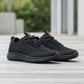 Recycled Textile Black Eco Trainers for Everyday Use