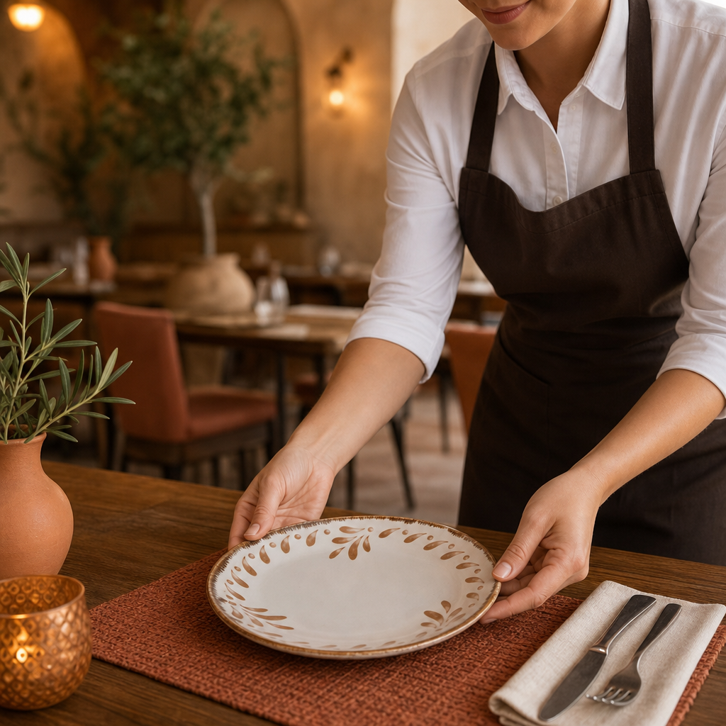 Coupe Plates 165mm Terracotta for Dining Experiences (Pack of 12)