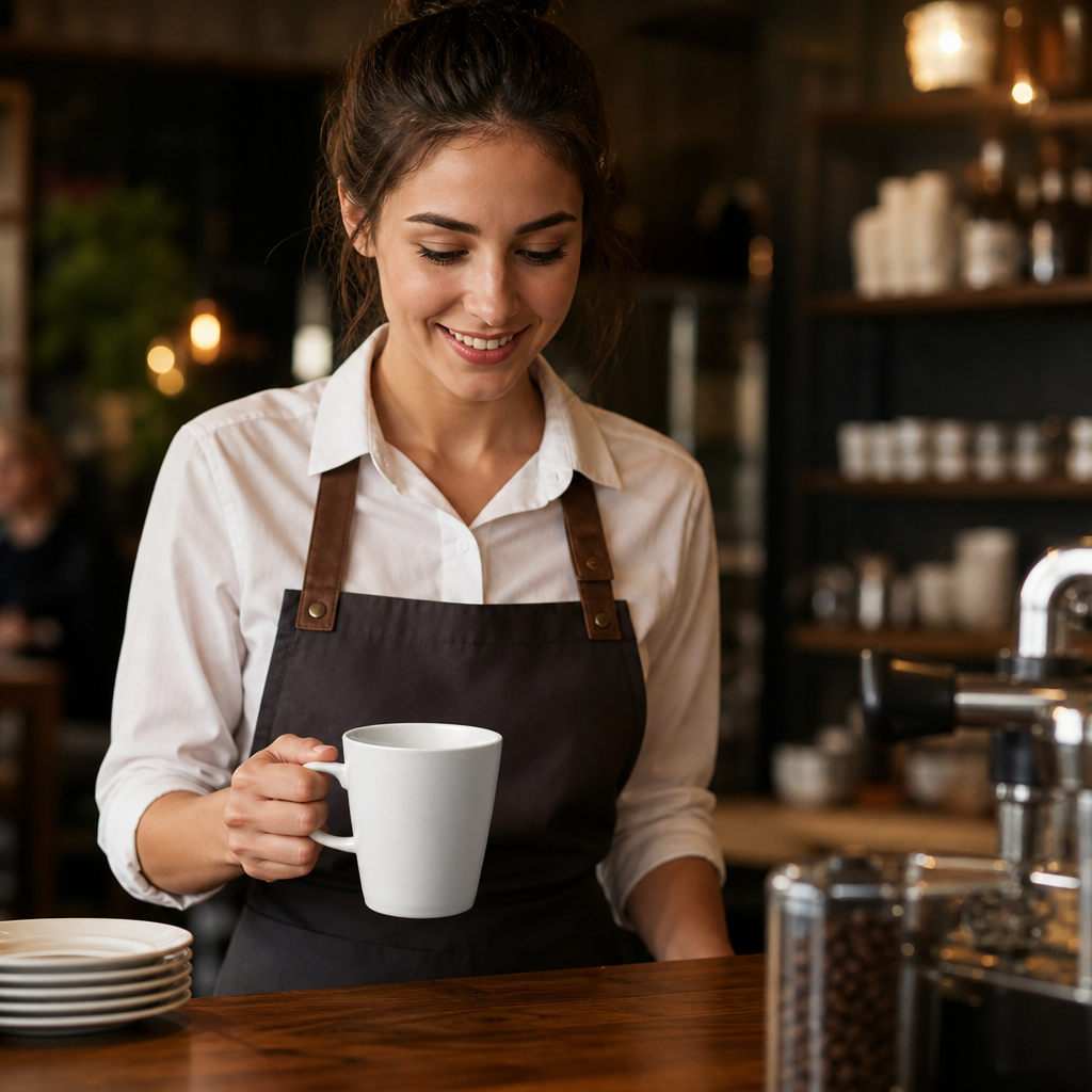 Latte Mugs 300ml Porcelain for Cafés & Restaurants (Pack of 12)