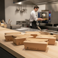 Paperboard Medium Takeaway Boxes 1200ml for Eco-Friendly Dining (Pack of 250)