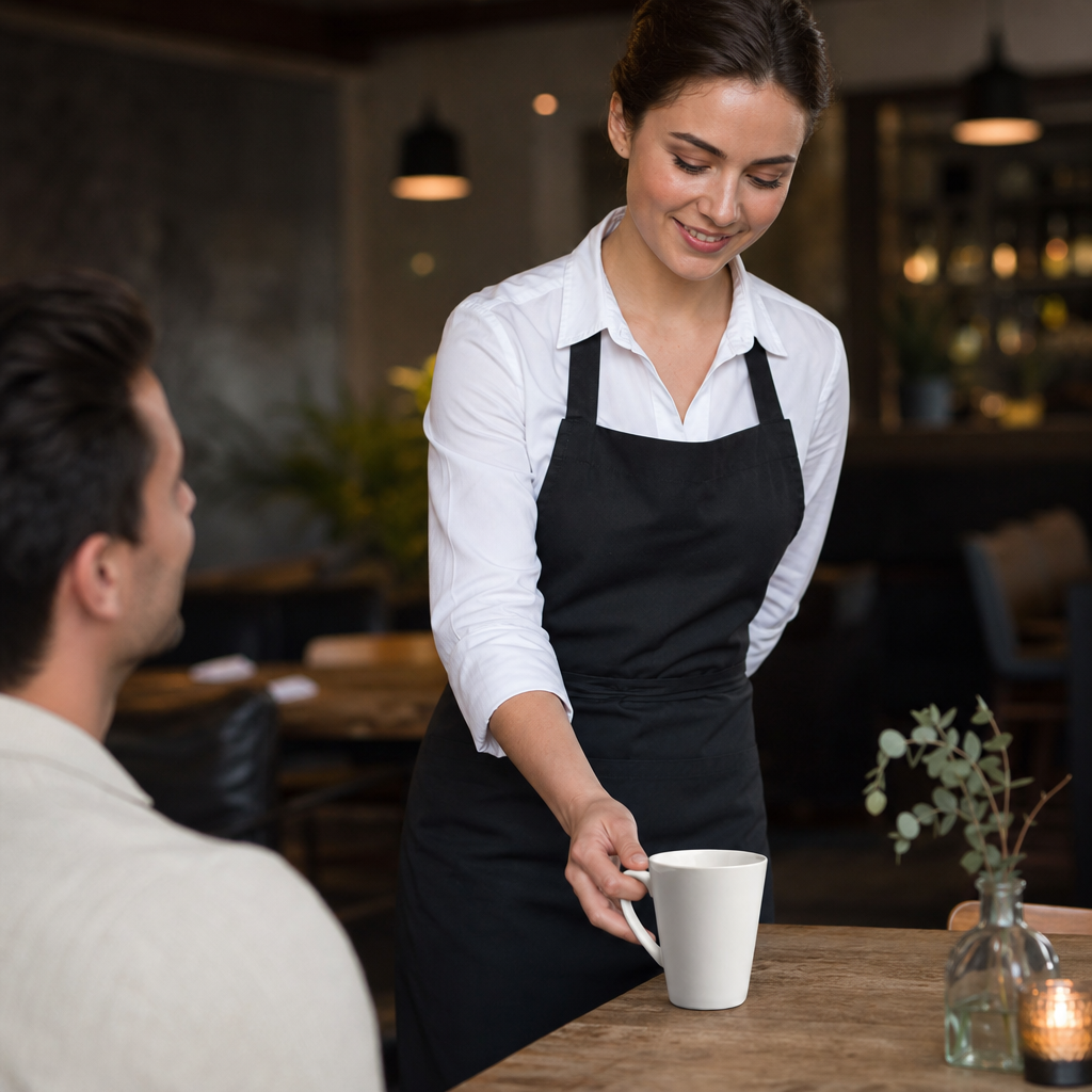 Stoneware Cafe Latte Cups 340ml for Beverage Service (Pack of 12)