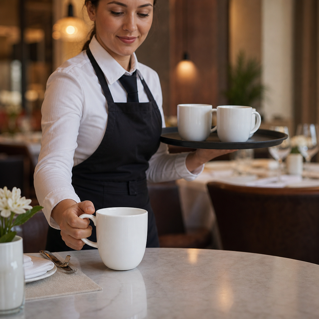 Advantage Mugs 280ml Fine China for Restaurants (Pack of 12)
