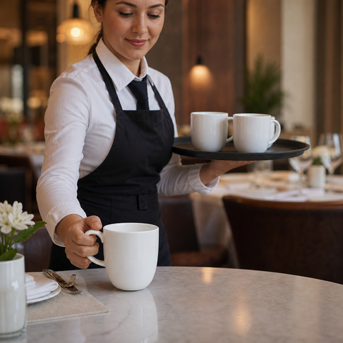 Advantage Mugs 280ml Fine China for Restaurants (Pack of 12)