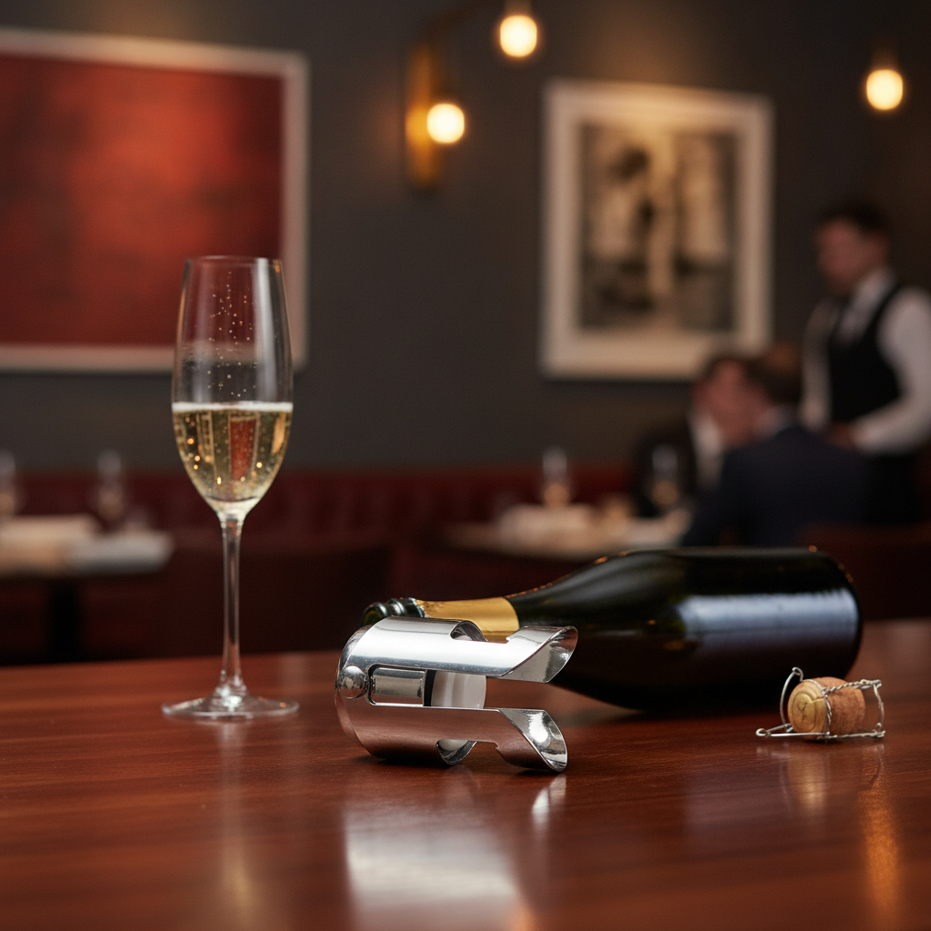 Stainless Steel Champagne Stopper for Keeping Bottles Fresh