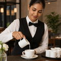 Alumina Vitrified Ceramic Milk Jugs 70ml for Casual Dining (Pack of 12)