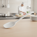 Melamine White Serving Spoon 180mm for Commercial Kitchens