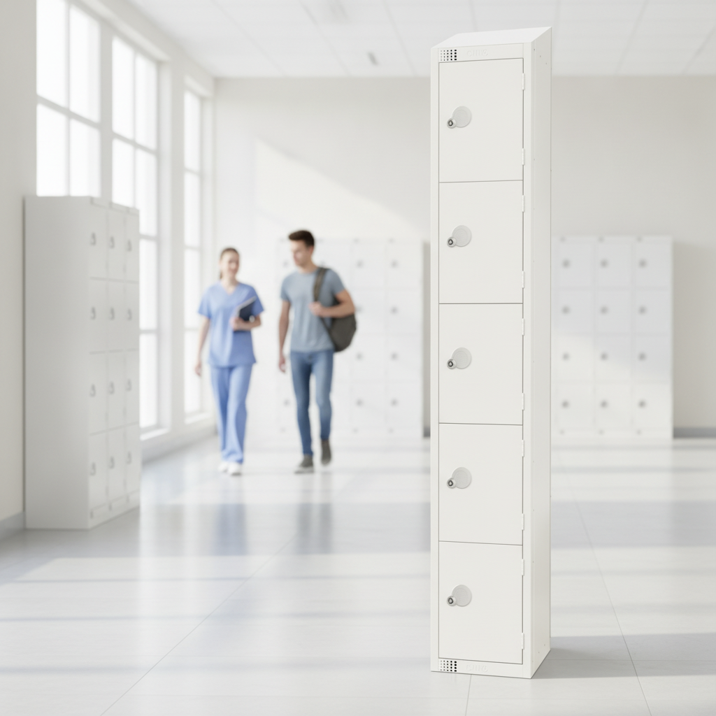 Powder Coated Steel Lockers 300mm Deep for Health & Education