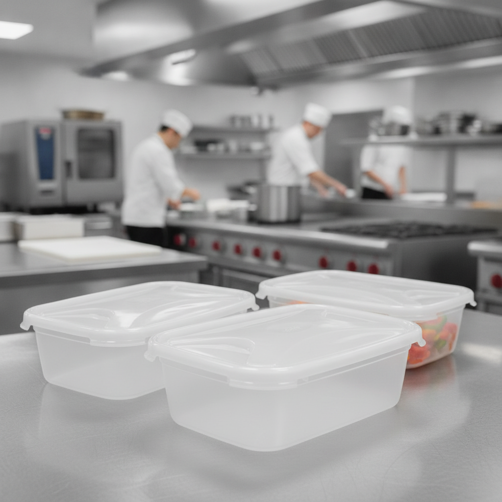 Polypropylene Rectangular Food Storage Box 2.7L for Home & Office