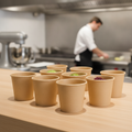 Paper Brown Portion Pots 80ml for Eco-Friendly Serving (Pack of 1000)
