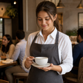 Barley White Cappuccino Cups 280ml in Super Vitrified Ceramic for Cafés (Pack of 12)