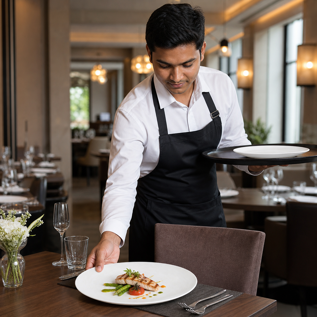 Plates 280mm Vitrified Ceramic for Restaurants (Pack of 12)