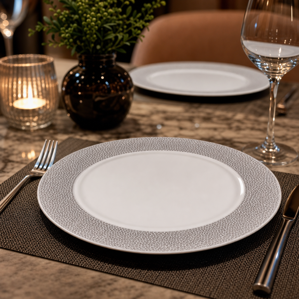 Shale Grey Presentation Plates 305mm for Elegant Dining (Pack of 12)