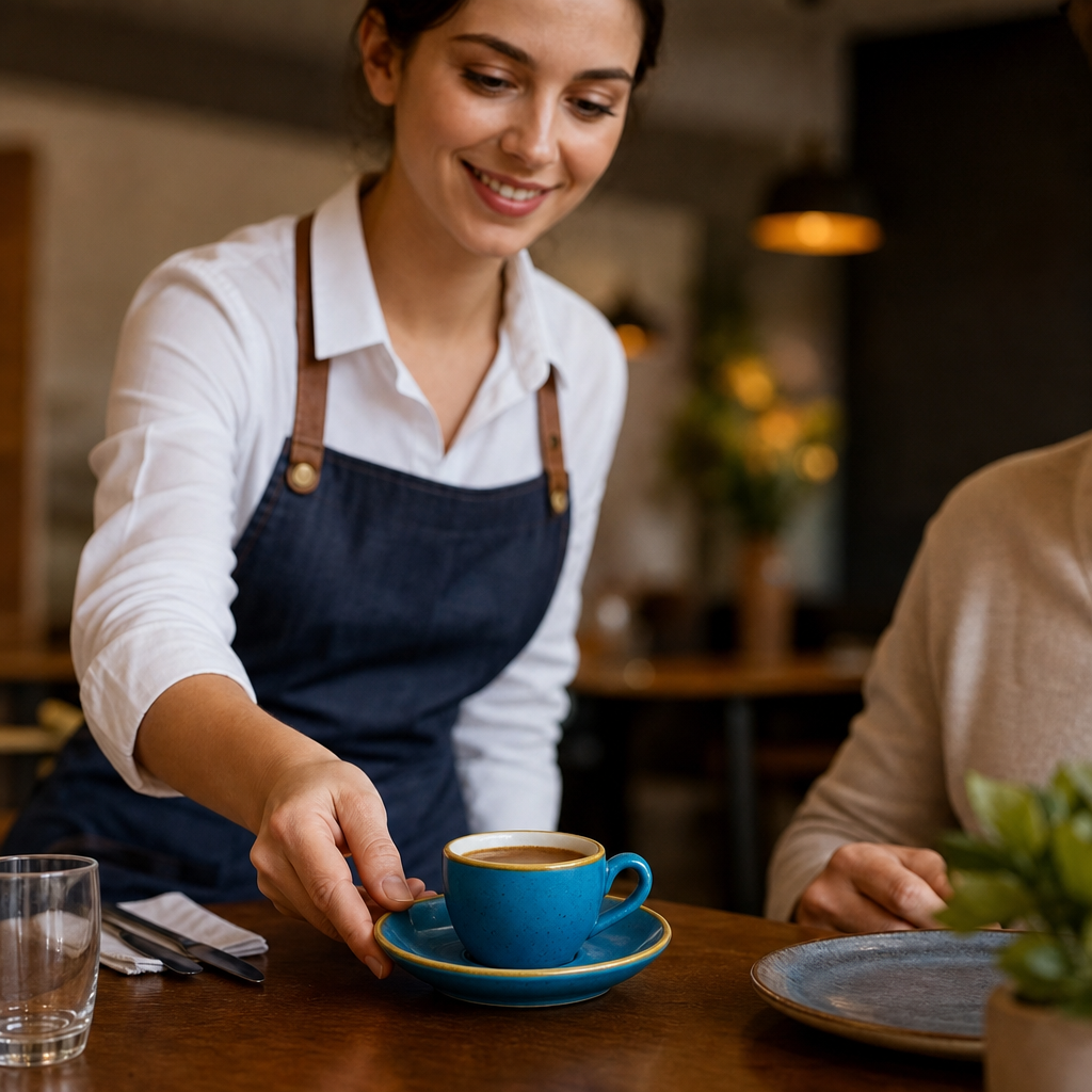 Super Vitrified Ceramic Espresso Cups Java Blue 105ml for Beverage Service (Pack of 12)