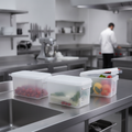 Polypropylene 1/4 Gastronorm Food Containers 4.3L for Professional Kitchens (Pack of 4)