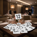 Plastic Table Number Inserts 95mm x 105mm for Efficient Order Tracking (Pack of 25)