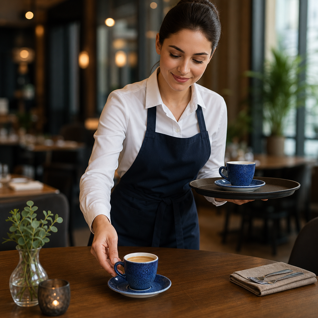Espresso Saucers Vitrified Porcelain for Cafés & Restaurants (Pack of 12)