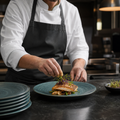 Plates 305mm Green China for Culinary Presentation (Pack of 12)