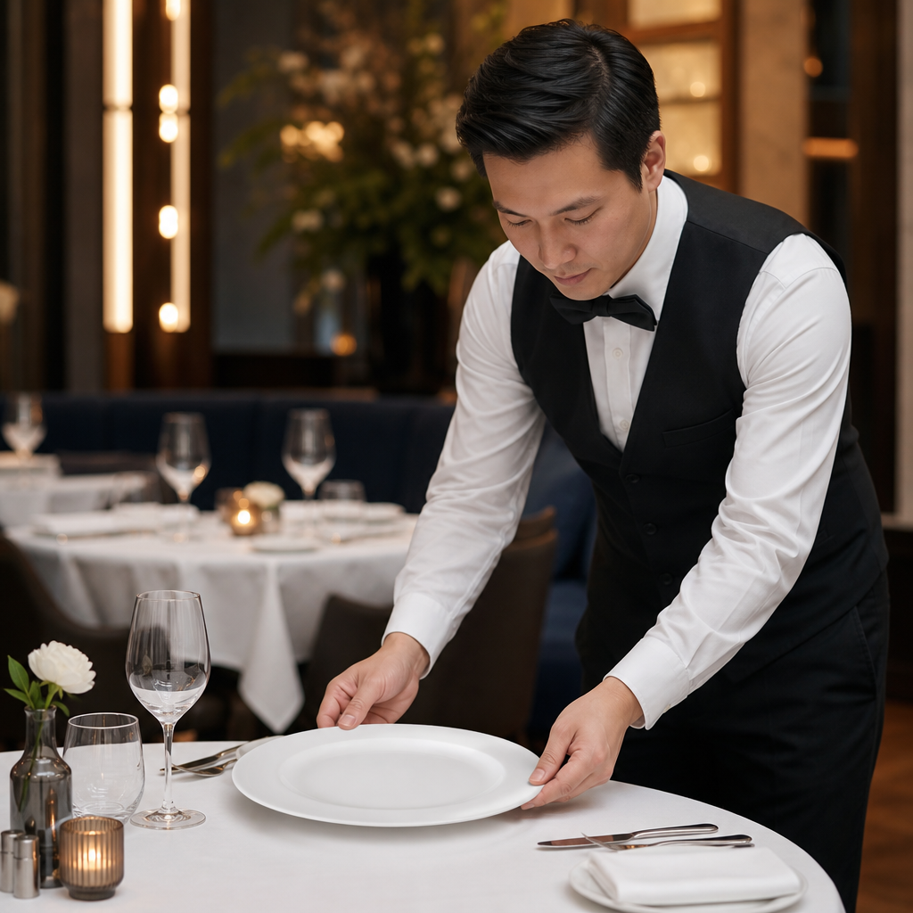 Plates 300mm Porcelain for Fine Dining (Pack of 12)