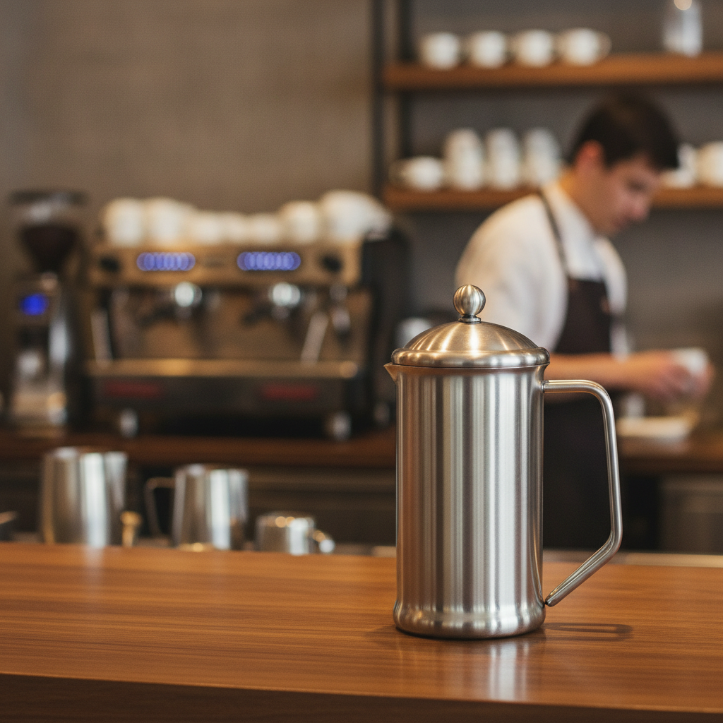 Stainless Steel Cafetiere 400ml for Home & Office
