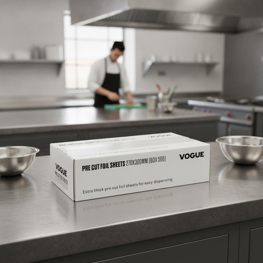 Aluminium Foil Sheets 270x300mm for Commercial Kitchens (Pack of 500)