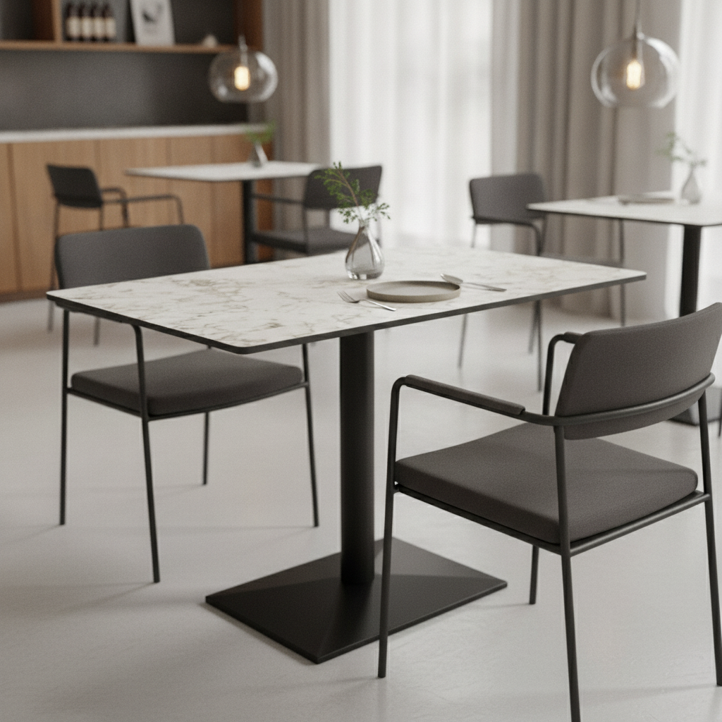 Laminate Rectangular Table Top 1190x690mm for Hospitality