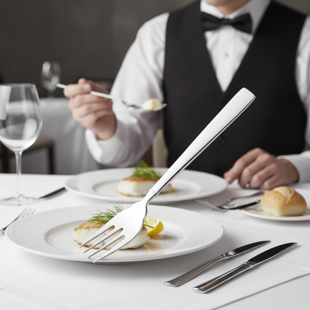 18/10 Stainless Steel Fish Forks for Fine Dining (Pack of 12)