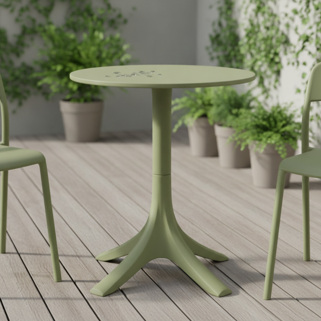 Polypropylene Round Café Table 700mm for Indoor & Outdoor Use