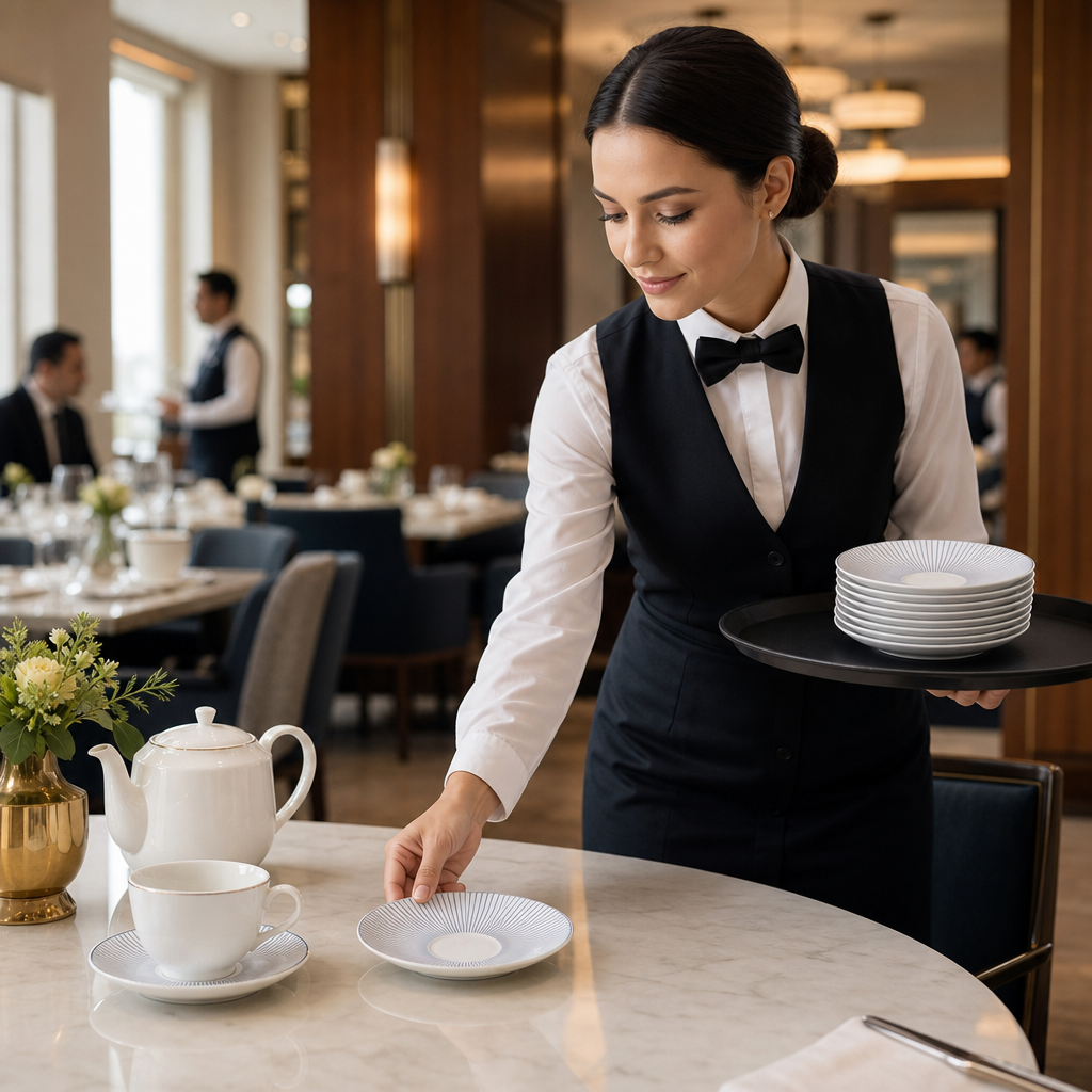 Coupe Low Tea Saucers 150mm Fine Bone China for Hospitality (Pack of 12)