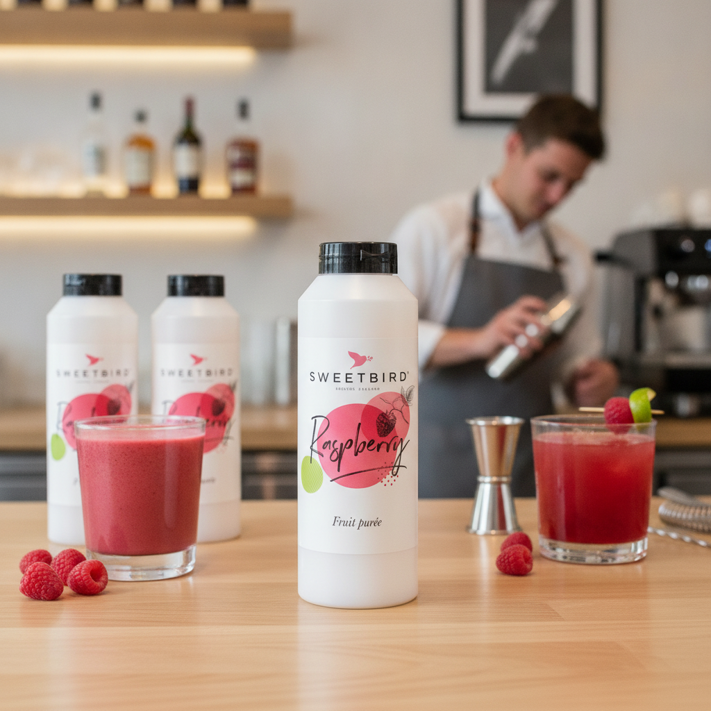 Raspberry Purée 1L for Smoothies and Cocktails