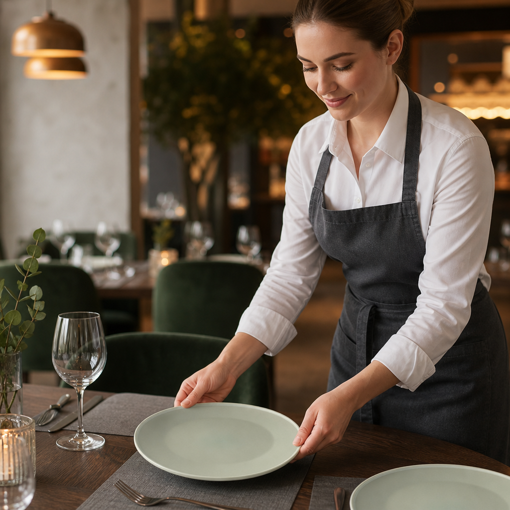 Plates 225mm Ceramic for Stylish Dining (Pack of 6)
