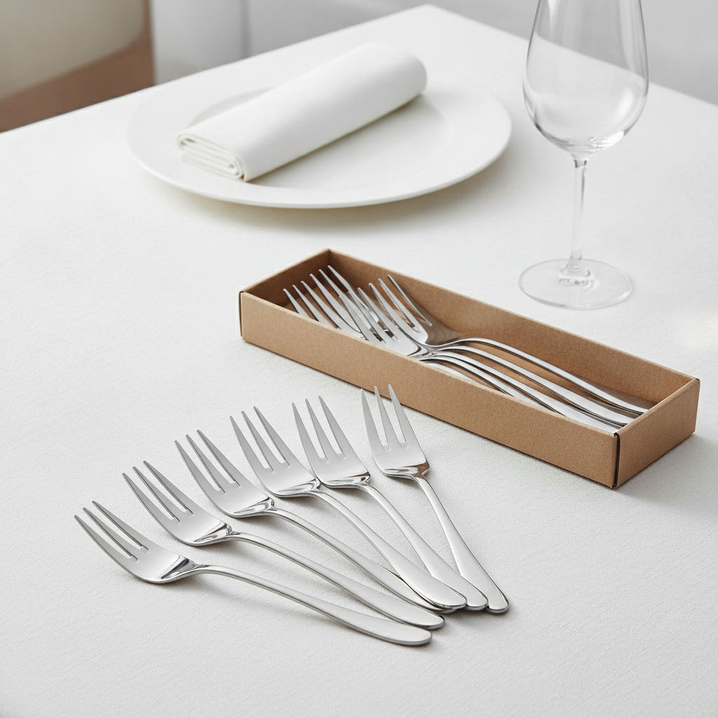 18/10 Stainless Steel Fish Fork for Elegant Dining (Pack of 12)