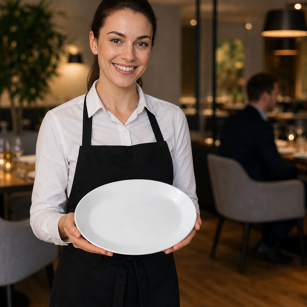 Oval Coupe Dishes 255mm Porcelain for Casual Dining (Pack of 12)